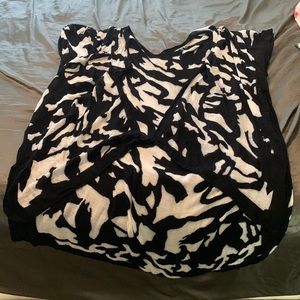 Black and White Swim Suit Coverup